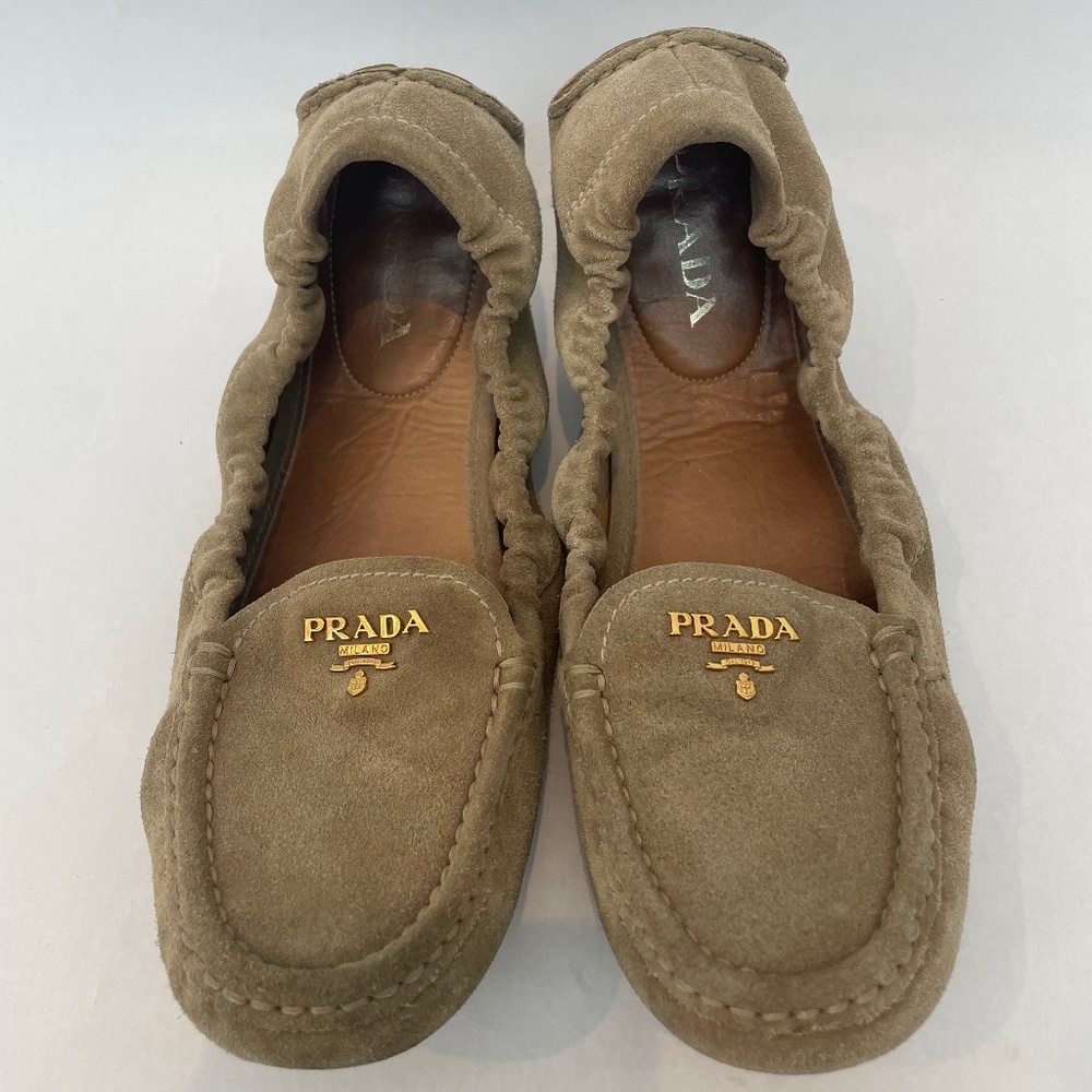 Prada Suede Driving Loafer